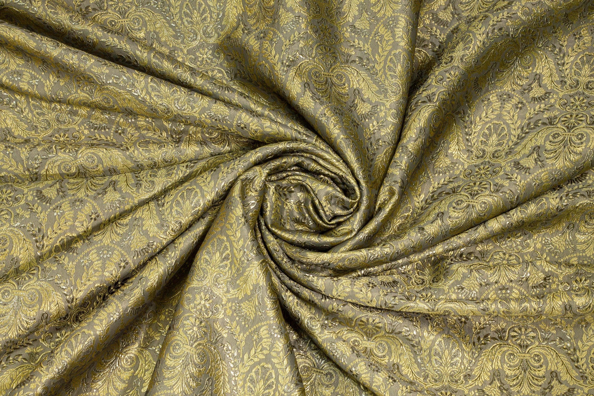 Metallic Gold Damask Brocade - Prime Fabrics