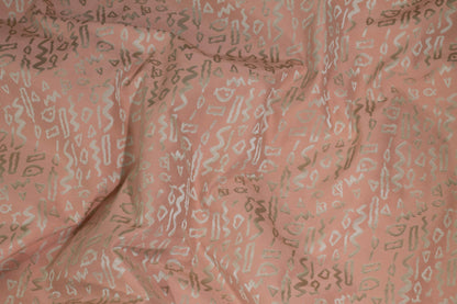 Blush and Champagne Tribal Design Jacquard - Prime Fabrics
