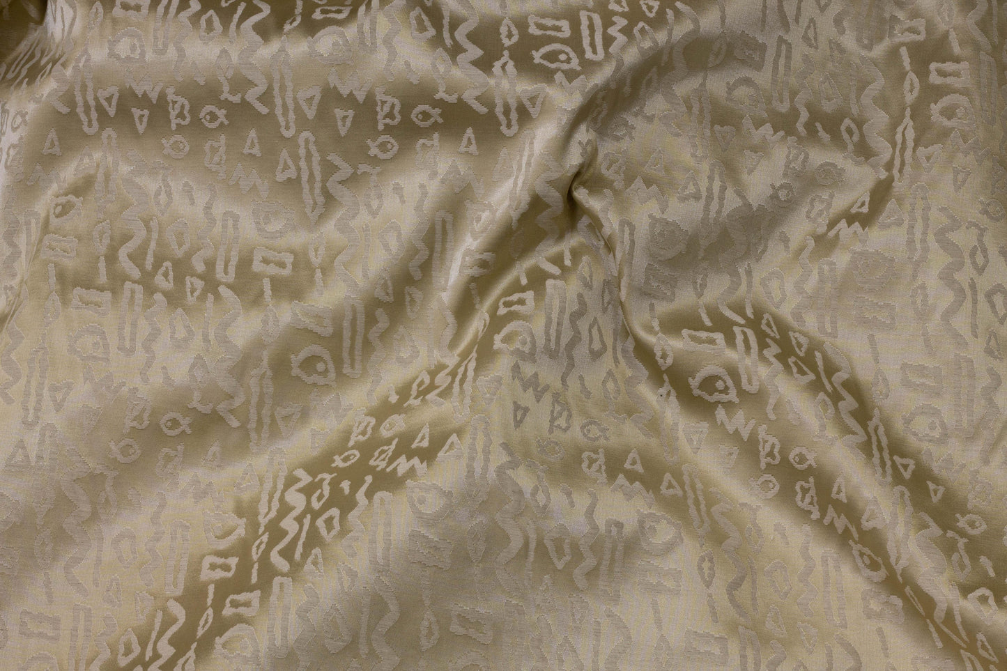 Champagne Tribal Design Jacquard - Prime Fabrics