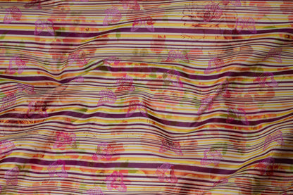 Multicolor Butterfly Striped Jacquard - Prime Fabrics