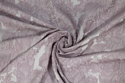 Lilac Floral Brocade - Prime Fabrics