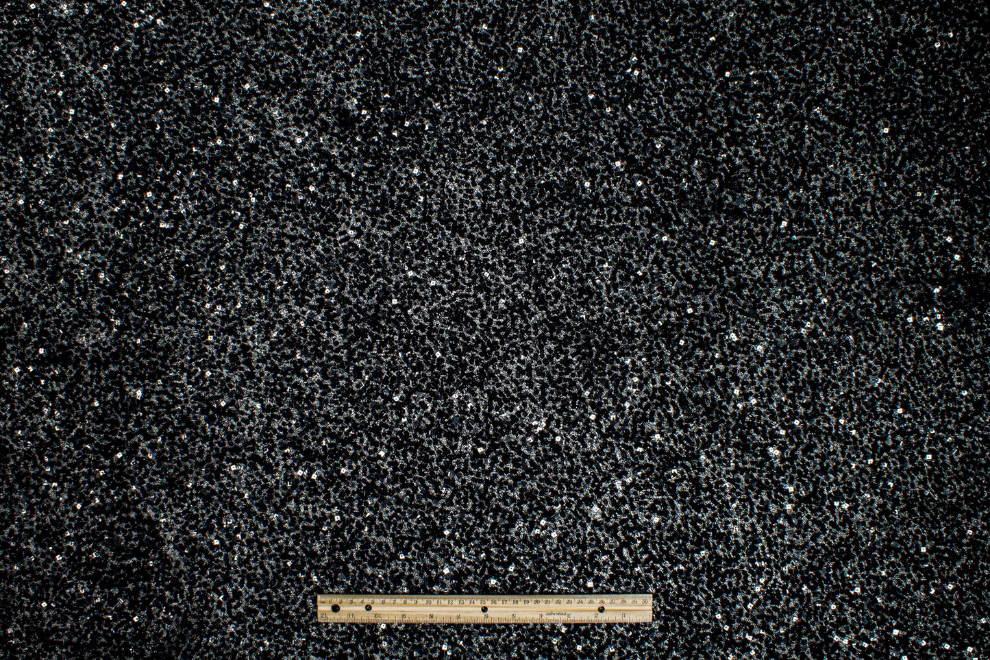 Hand Beaded and Sequined Metallic Mesh - Black - Prime Fabrics