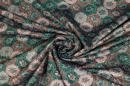 Multicolor Metallic Floral Italian Brocade - Prime Fabrics