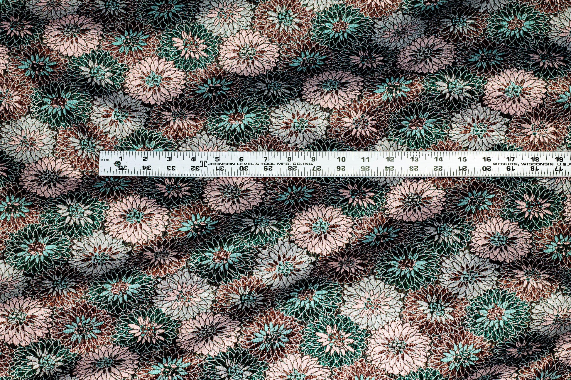 Multicolor Metallic Floral Italian Brocade - Prime Fabrics