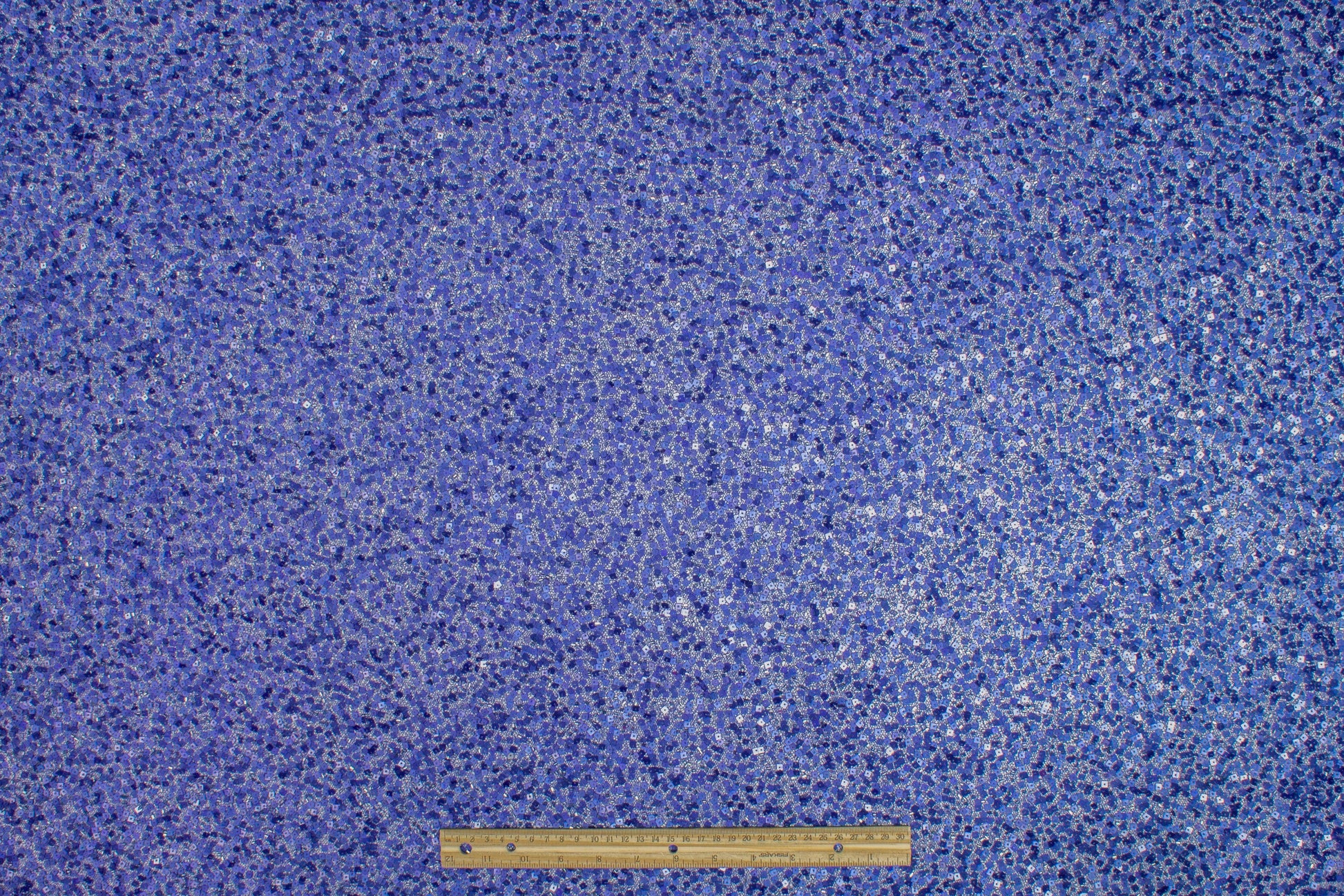 Hand Beaded and Sequined Metallic Mesh - Purple Blue - Prime Fabrics