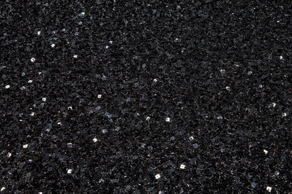 Hand Beaded and Sequined Metallic Mesh - Black - Prime Fabrics