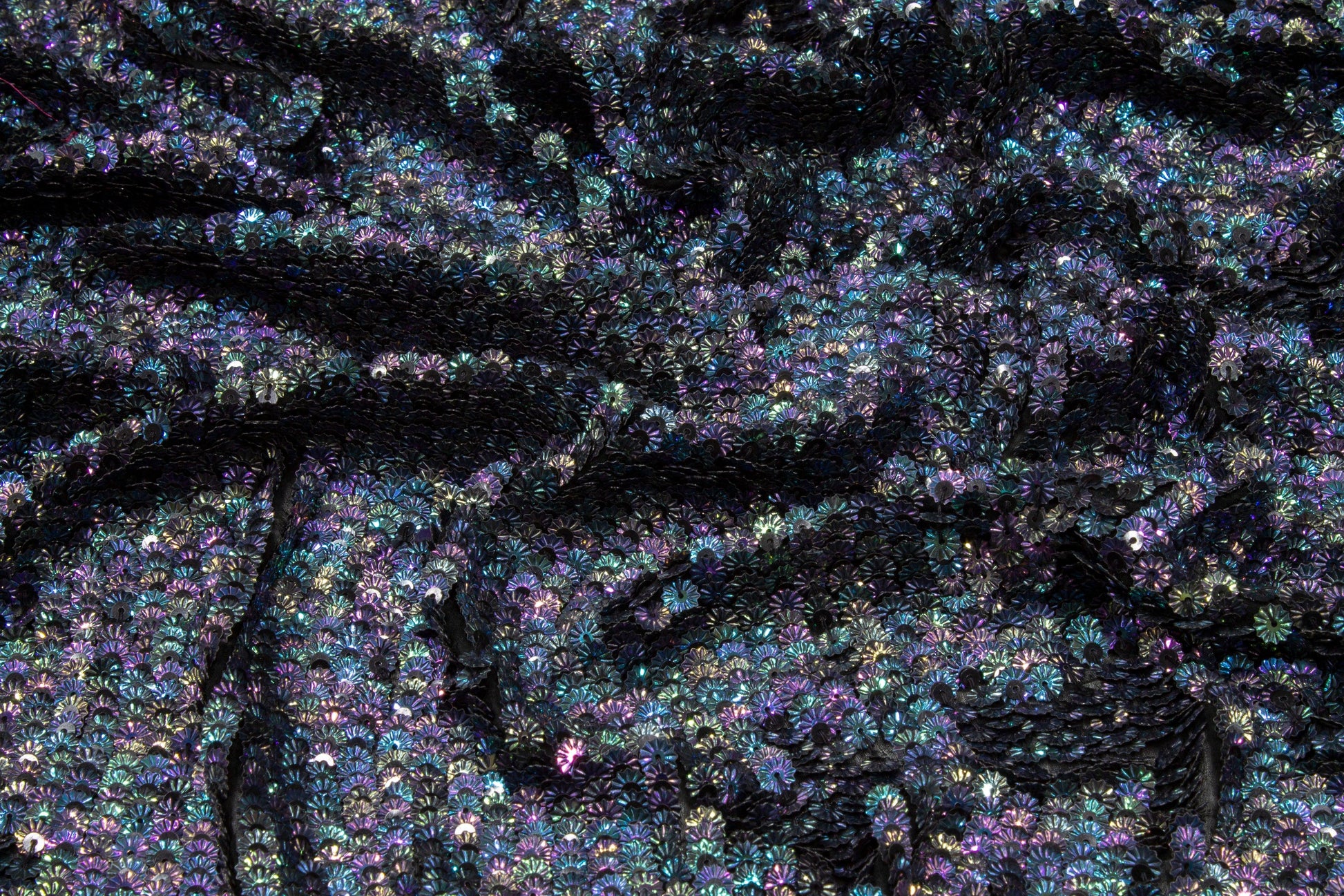 Handmade Iridescent Star Sequins - Blue - Prime Fabrics