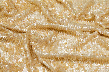 Handmade Triangle Sequins - Gold - Prime Fabrics