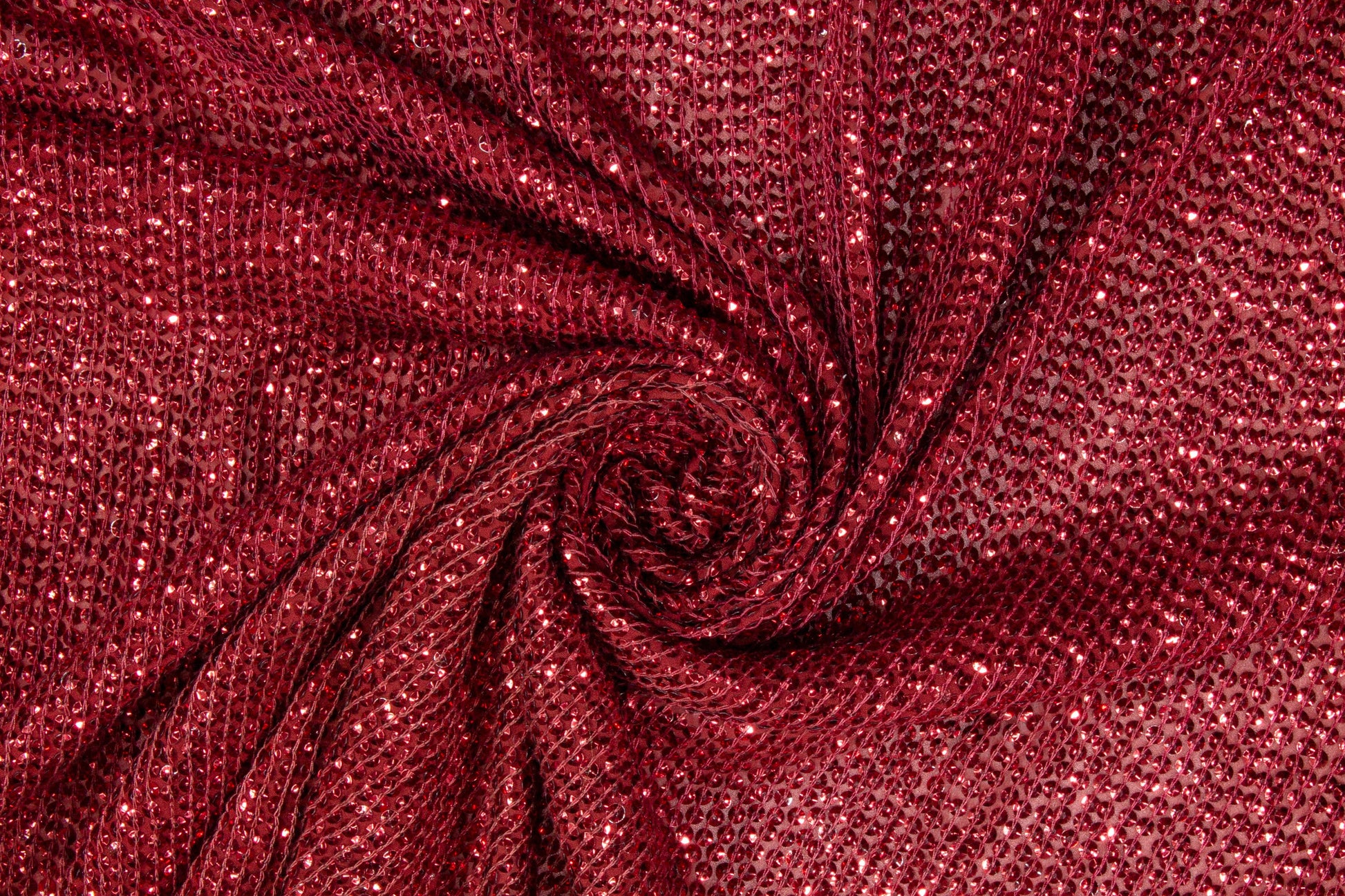 Sequined Rayon Georgette - Burgundy - Prime Fabrics