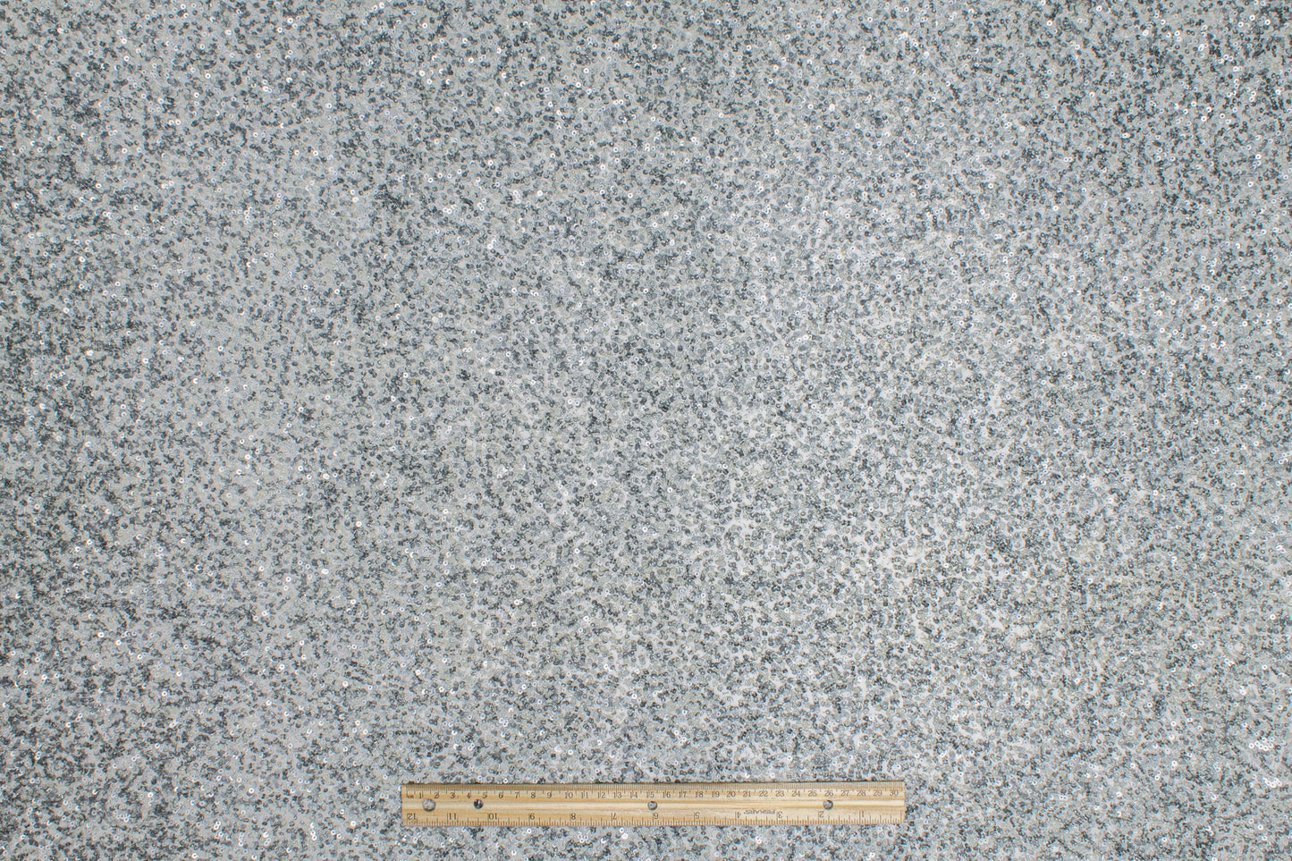 Hand Sequined Rayon Georgette - Silver Gray - Prime Fabrics
