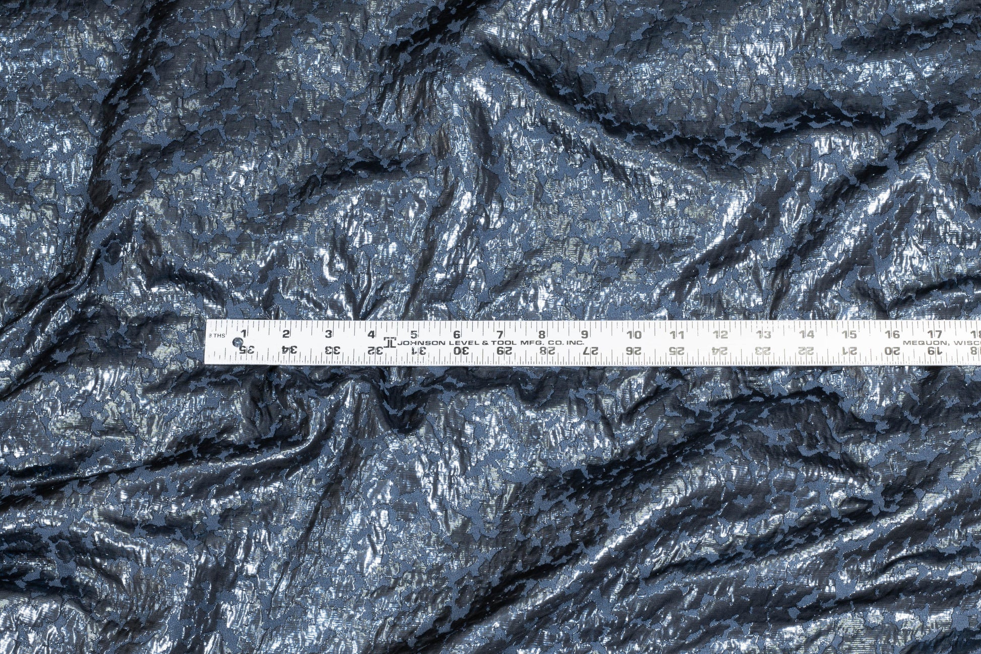 Charcoal Gray Metallic Brocade - Prime Fabrics