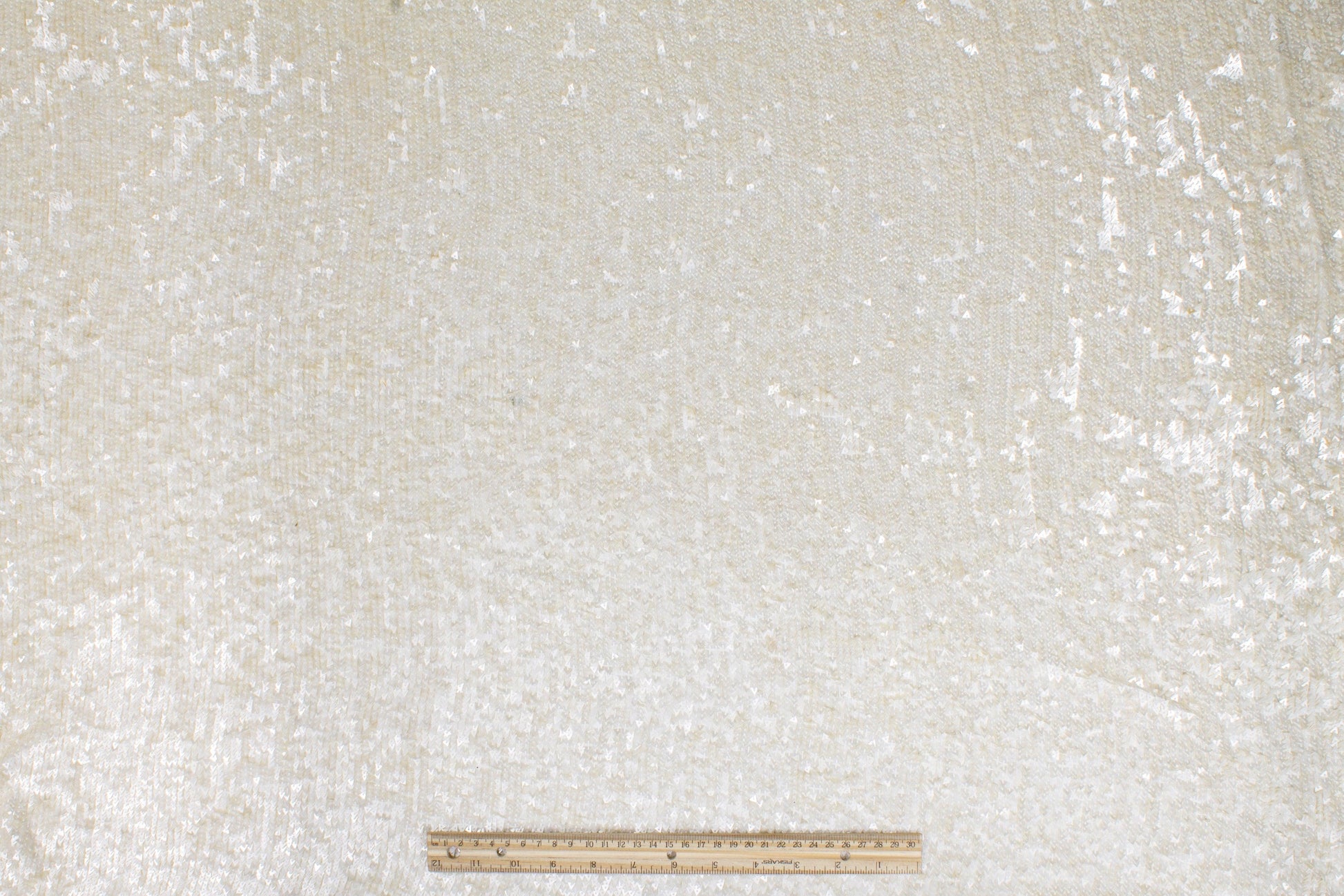 Handmade Triangle Sequins - Off White - Prime Fabrics