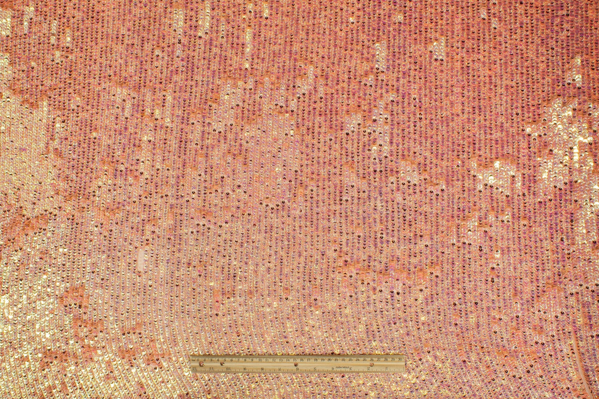 Handmade Iridescent Star Sequins - Peach/Blush - Prime Fabrics