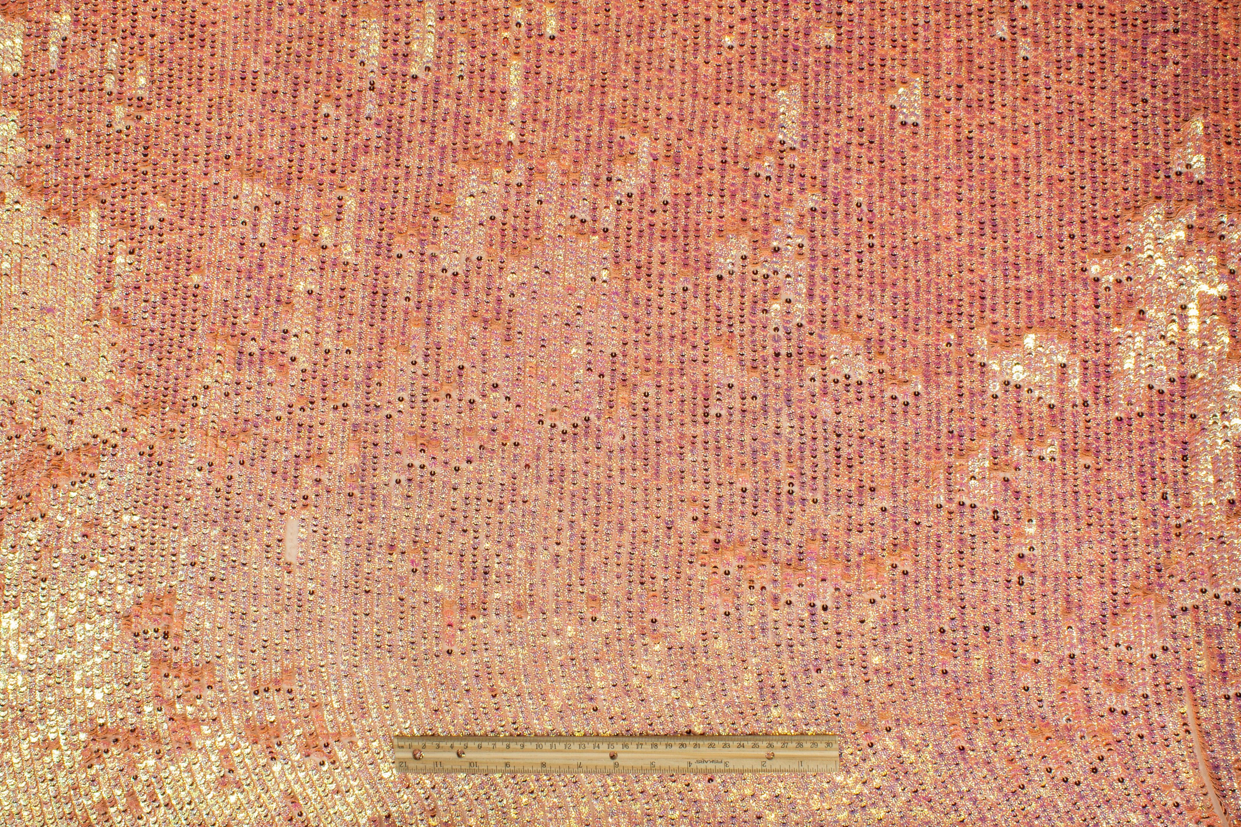 Handmade Iridescent Star Sequins - Peach/Blush - Prime Fabrics