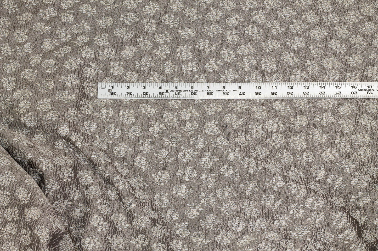 Gray Crushed Metallic Brocade - Prime Fabrics