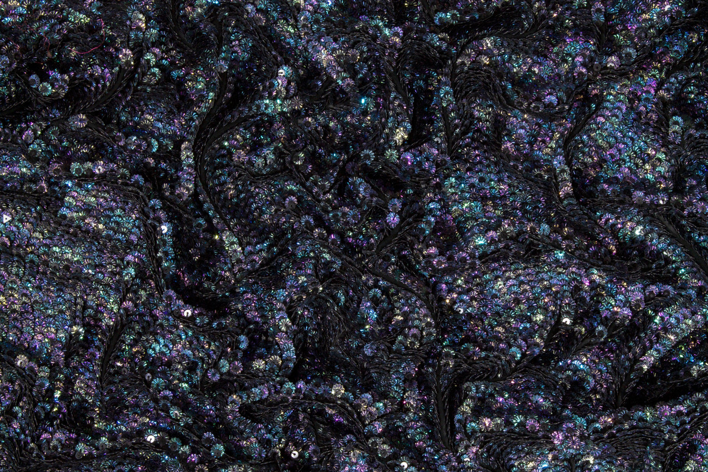 Handmade Iridescent Star Sequins - Blue - Prime Fabrics