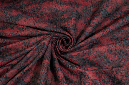 Burgundy and Black Brocade - Prime Fabrics