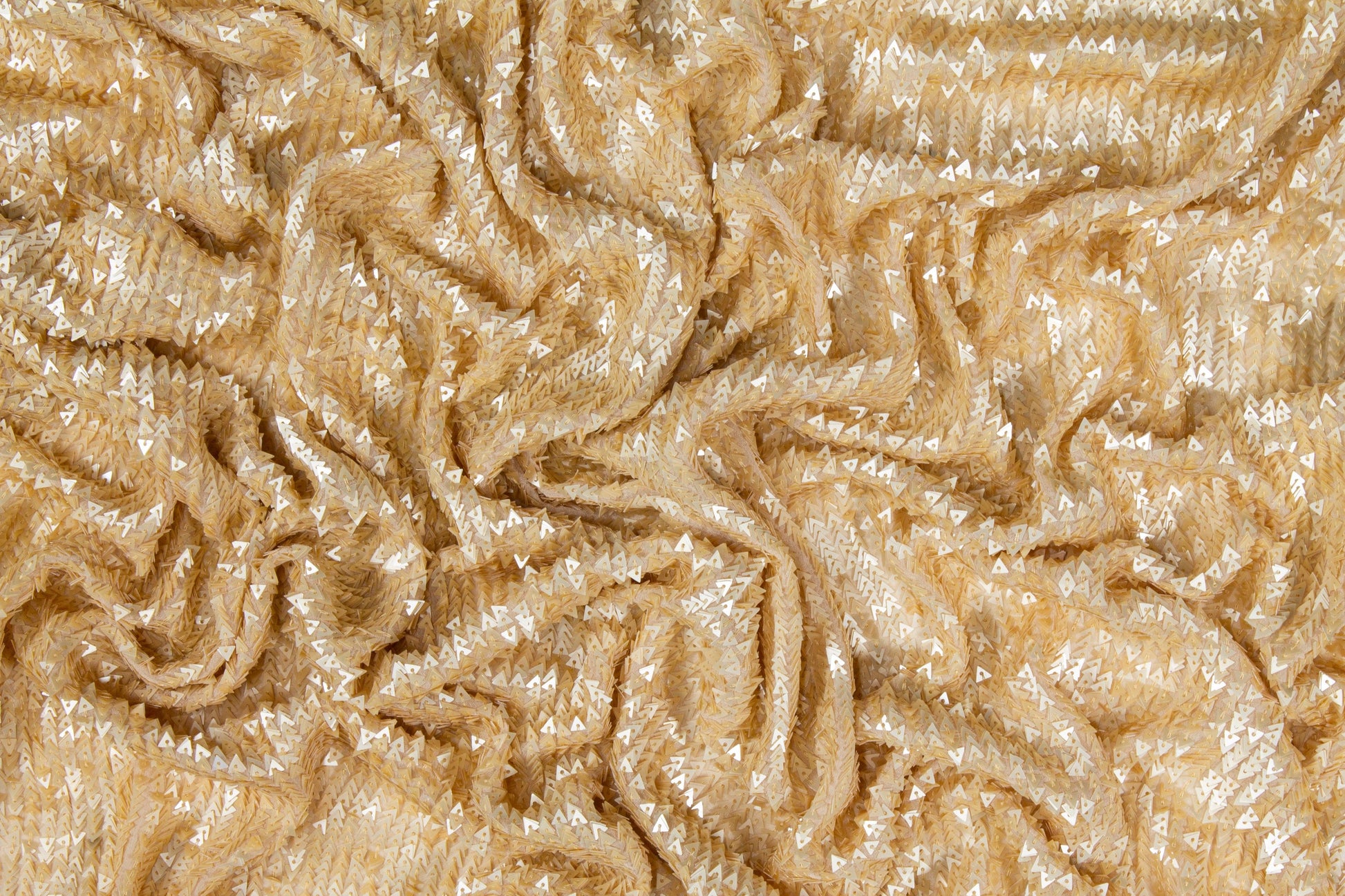 Handmade Triangle Sequins - Gold - Prime Fabrics