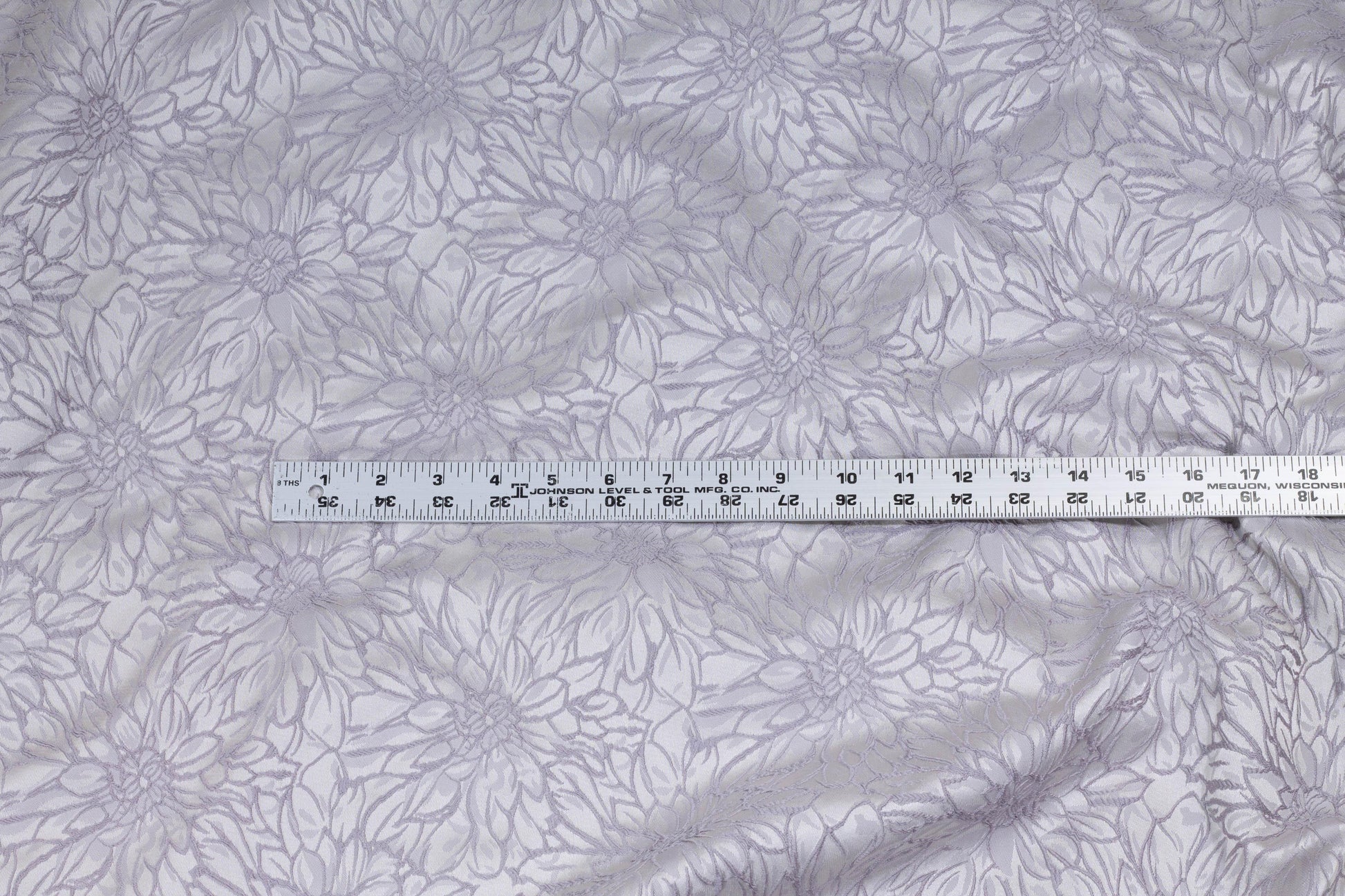 Cool Gray Floral Brocade - Prime Fabrics