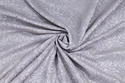Cool Gray Floral Brocade - Prime Fabrics