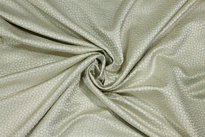 Off-White, Sage and Metallic Gold Brocade - Prime Fabrics