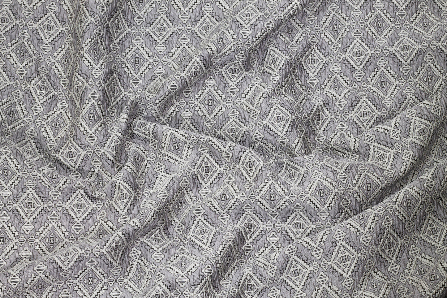Gray Diamond Brocade - Prime Fabrics