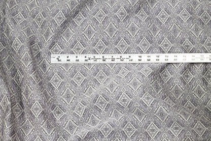 Gray Diamond Brocade - Prime Fabrics