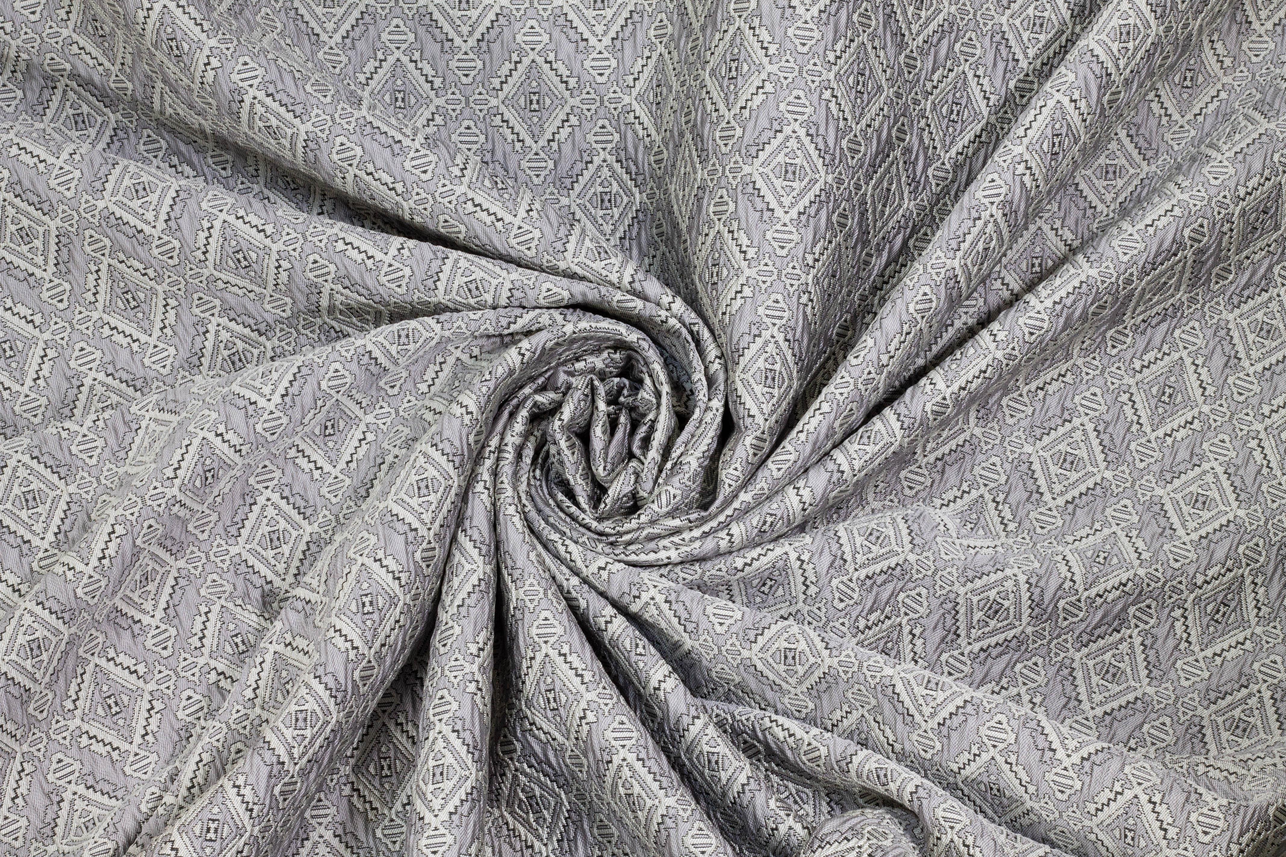 Gray Diamond Brocade - Prime Fabrics