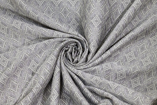 Gray Diamond Brocade - Prime Fabrics