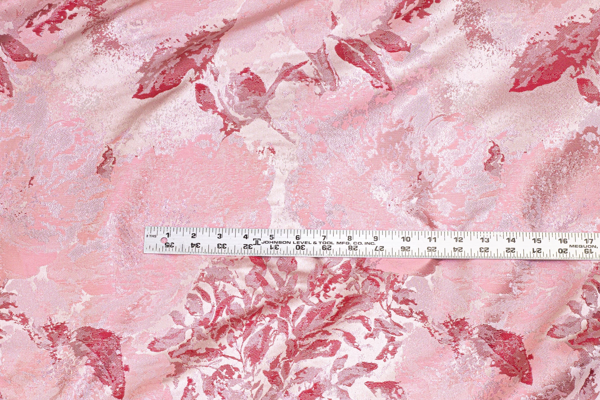 Amaranth Pink Metallic Jacquard - Prime Fabrics