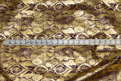 Purple and Metallic Gold Jacquard - Prime Fabrics