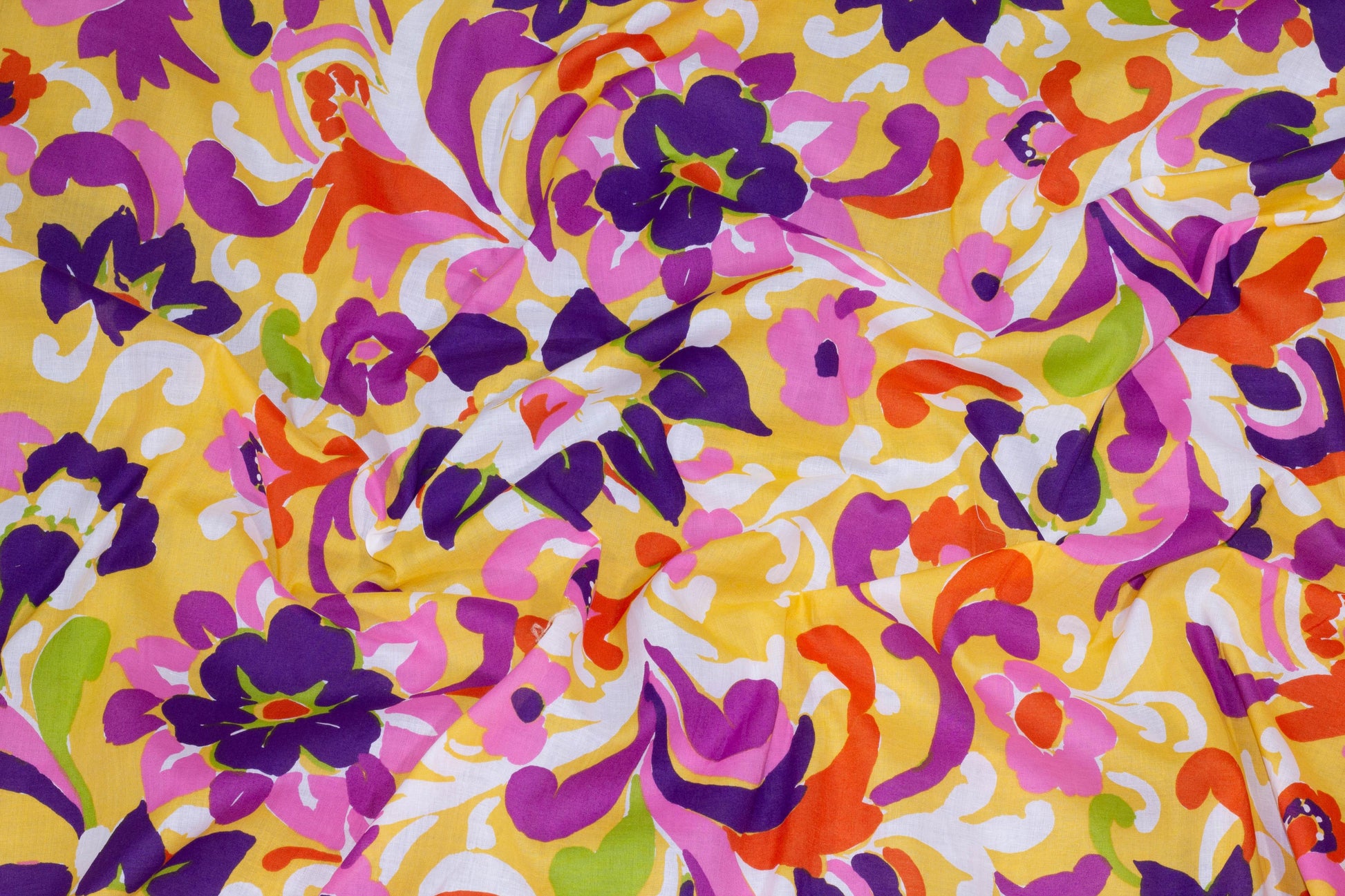 Multicolor Floral Italian Cotton Voile - Prime Fabrics