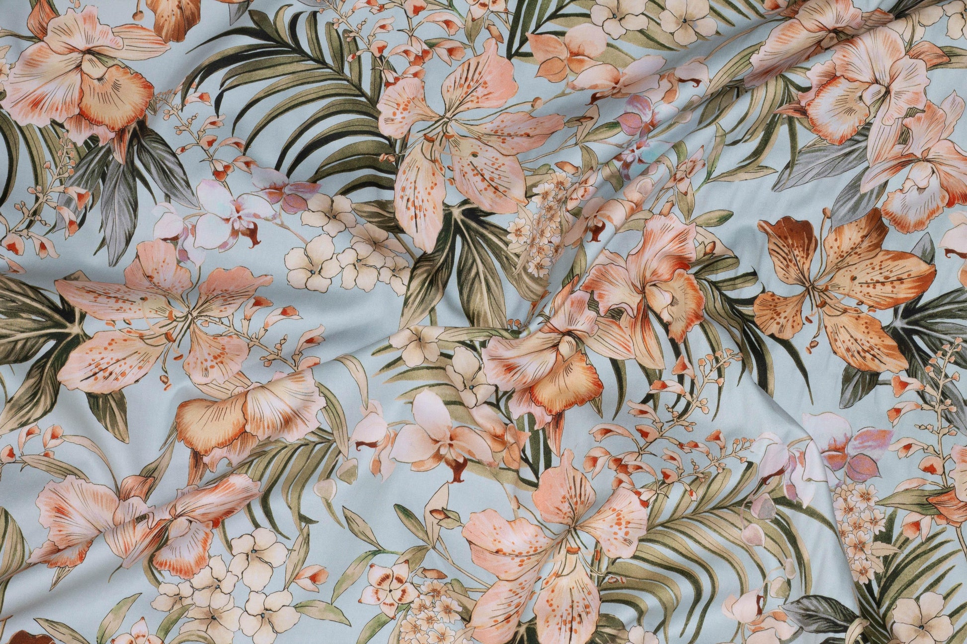 Multicolor Floral Italian Stretch Cotton - Prime Fabrics