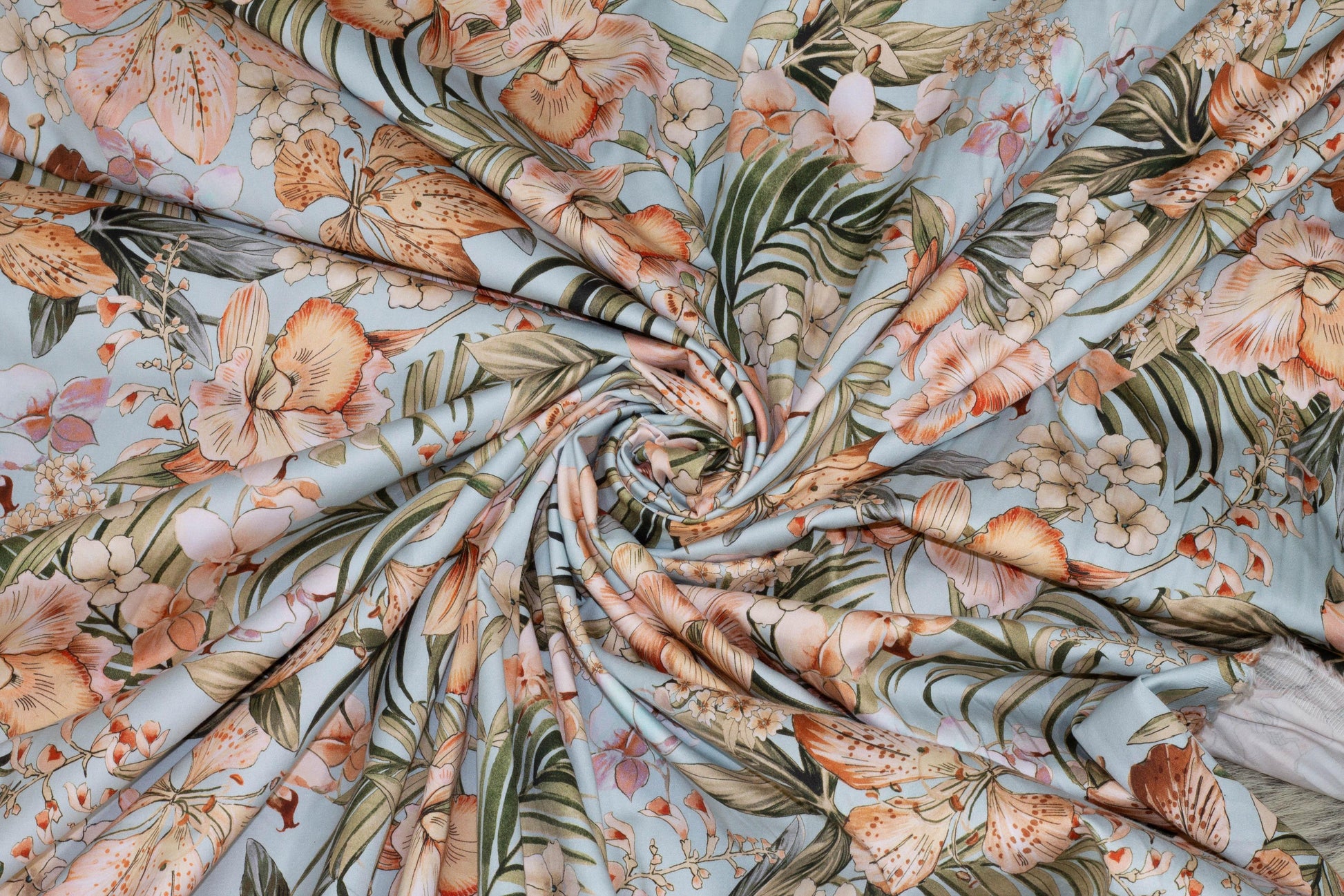Multicolor Floral Italian Stretch Cotton - Prime Fabrics