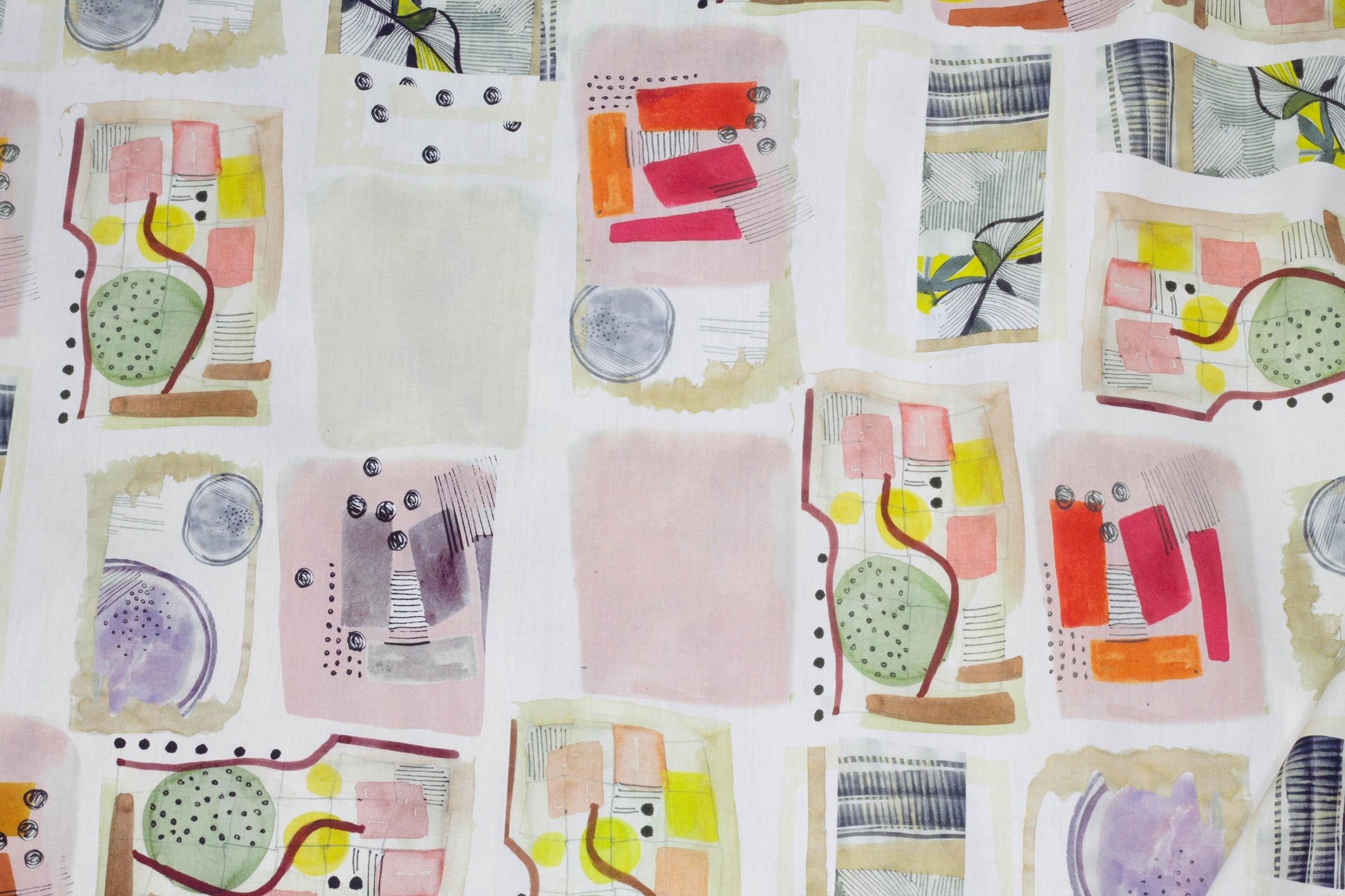 Multicolor Contemporary Italian Stretch Cotton - Prime Fabrics