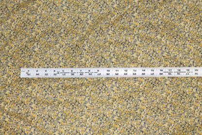 Yellow Ditsy Floral Italian Cotton Voile - Prime Fabrics