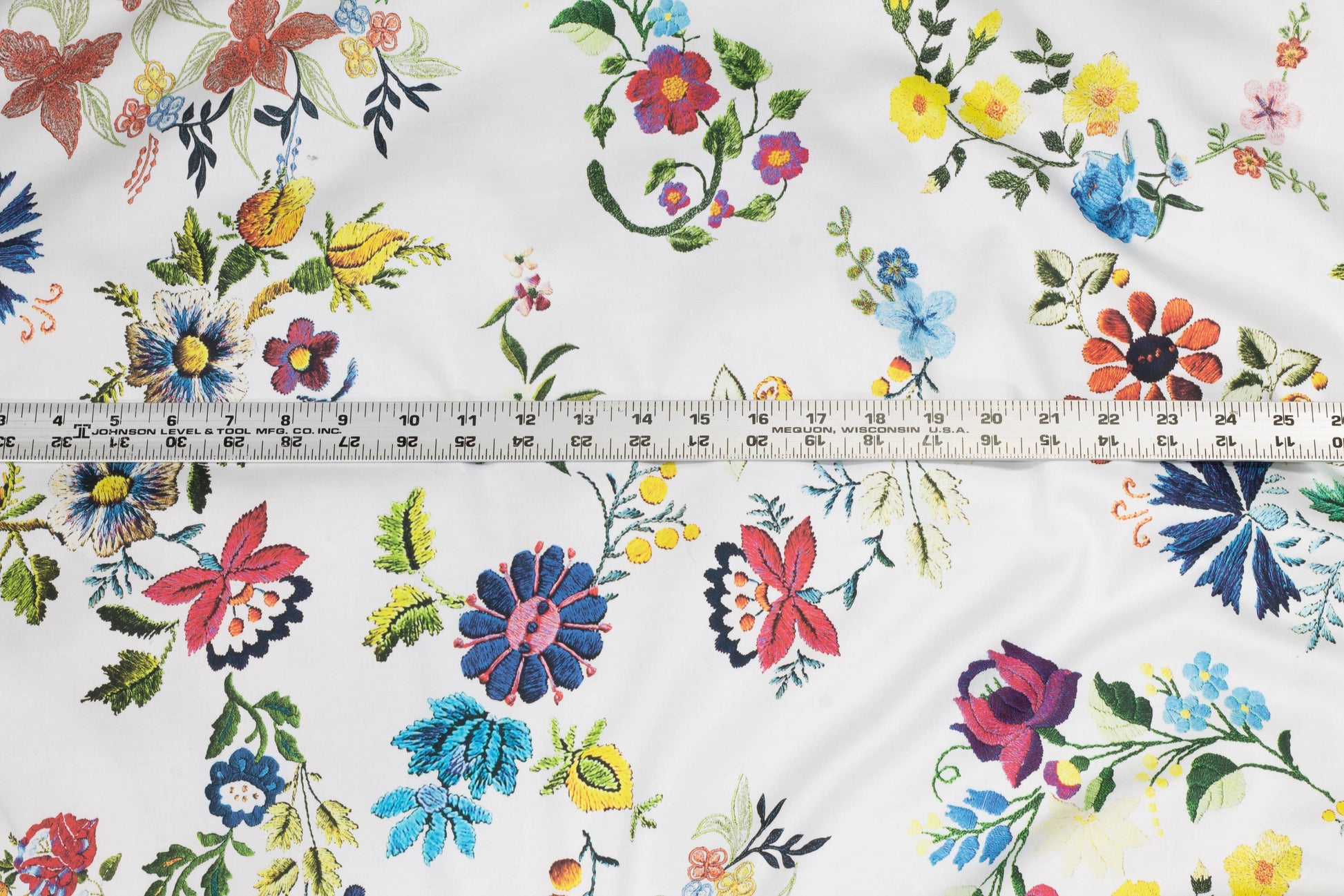 Multicolor Floral Italian Cotton Sateen - Prime Fabrics