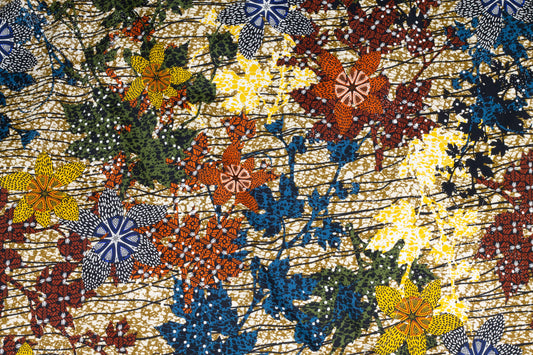 Multicolor Floral Italian Cotton Sateen - Prime Fabrics