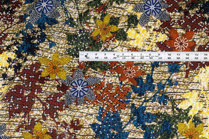 Multicolor Floral Italian Cotton Sateen - Prime Fabrics