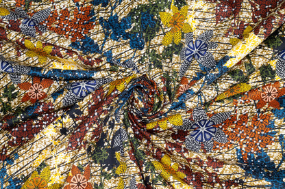 Multicolor Floral Italian Cotton Sateen - Prime Fabrics