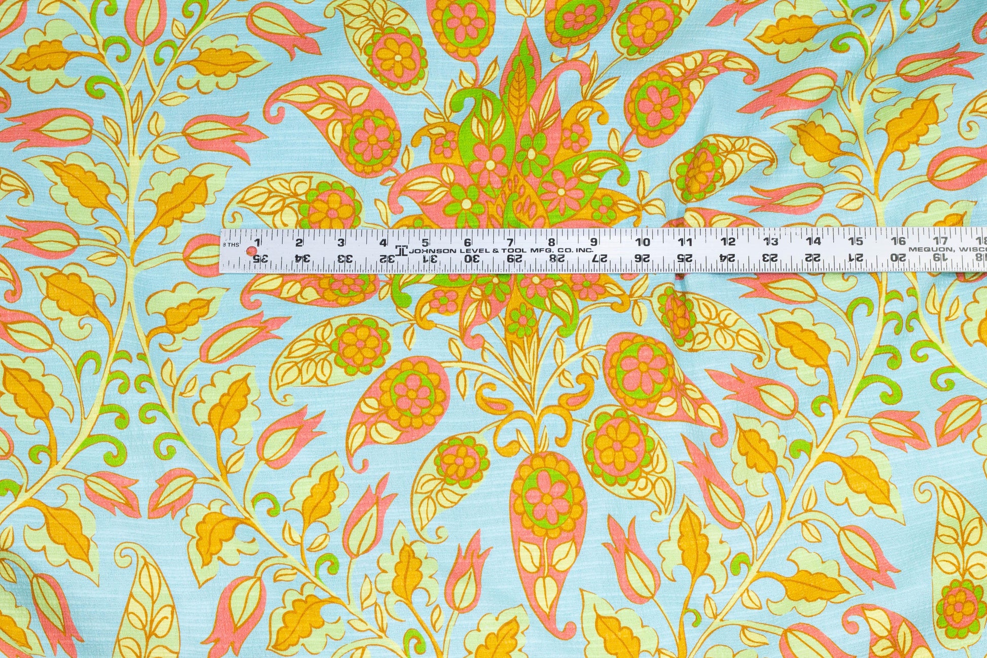 Tropical Floral Italian Textured Cotton - Prime Fabrics