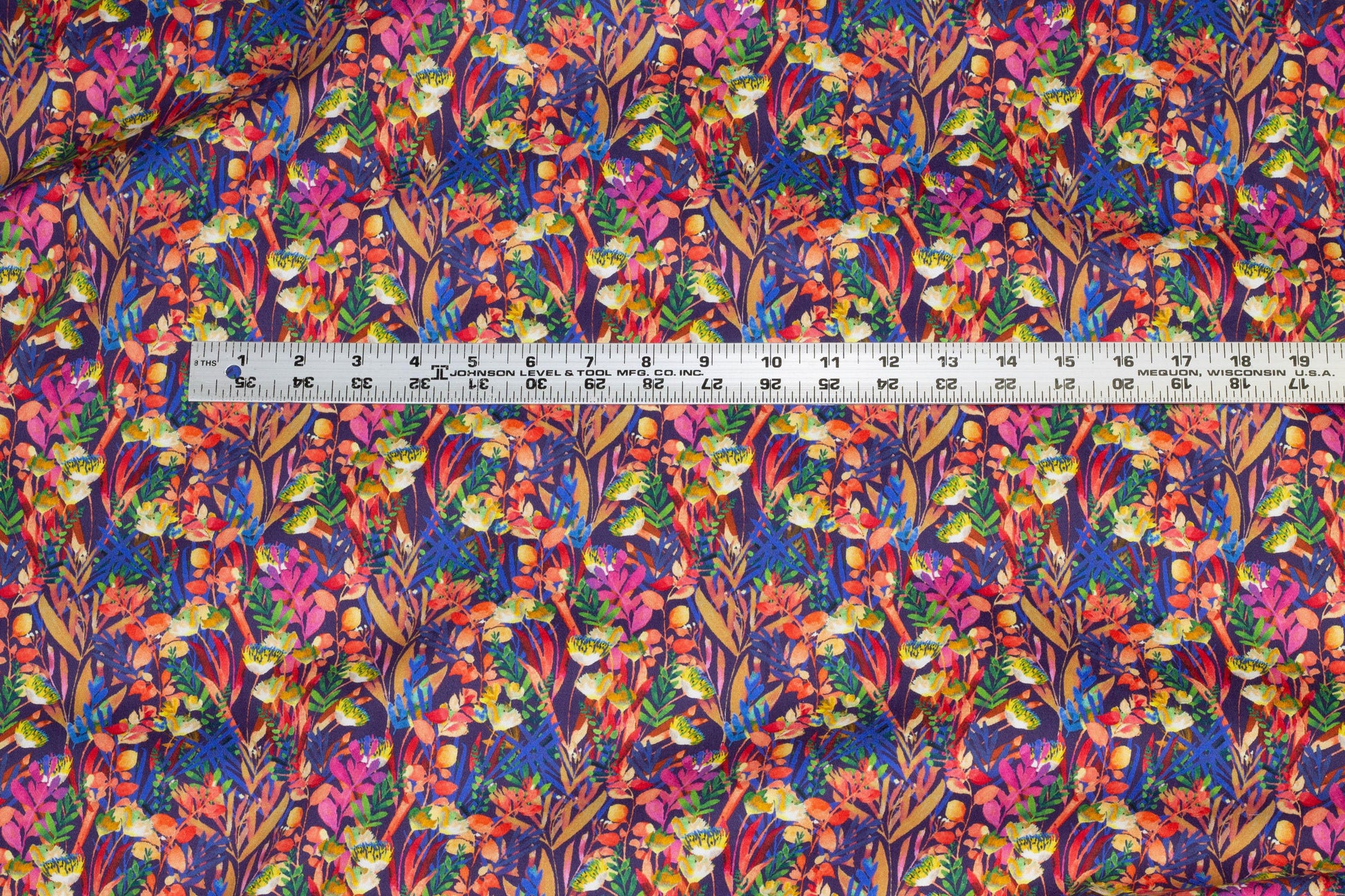 Multicolor Floral Italian Stretch Cotton Sateen - Prime Fabrics