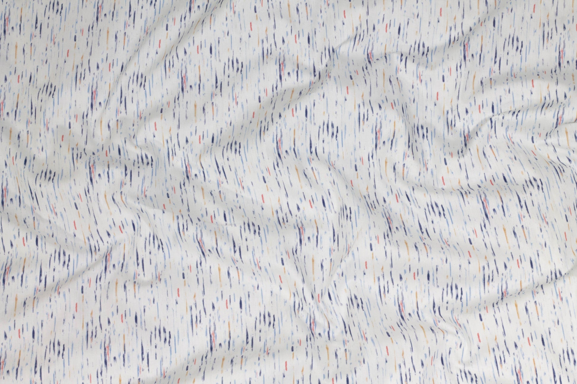 Multicolor Italian Cotton - White, Blue, Red, Orange - Prime Fabrics