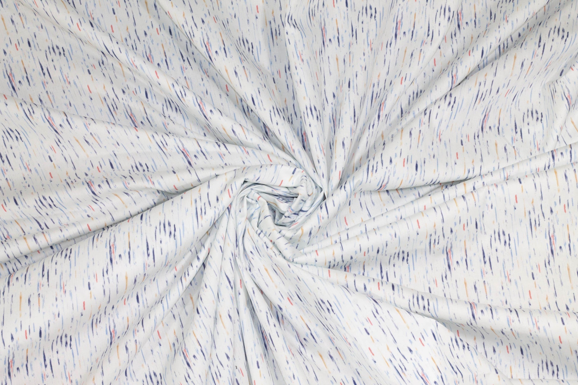 Multicolor Italian Cotton - White, Blue, Red, Orange - Prime Fabrics