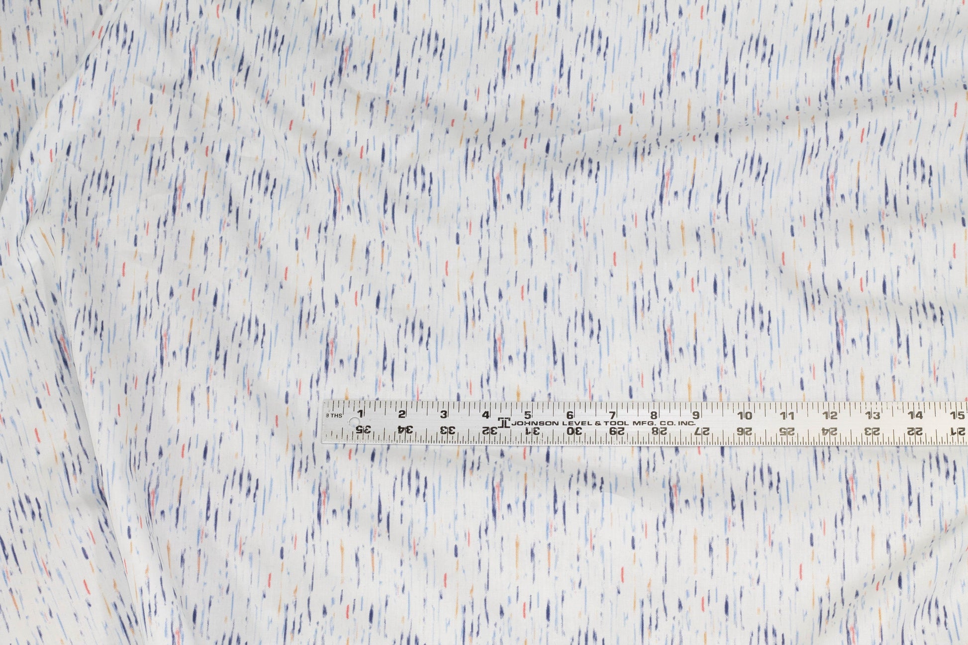 Multicolor Italian Cotton - White, Blue, Red, Orange - Prime Fabrics