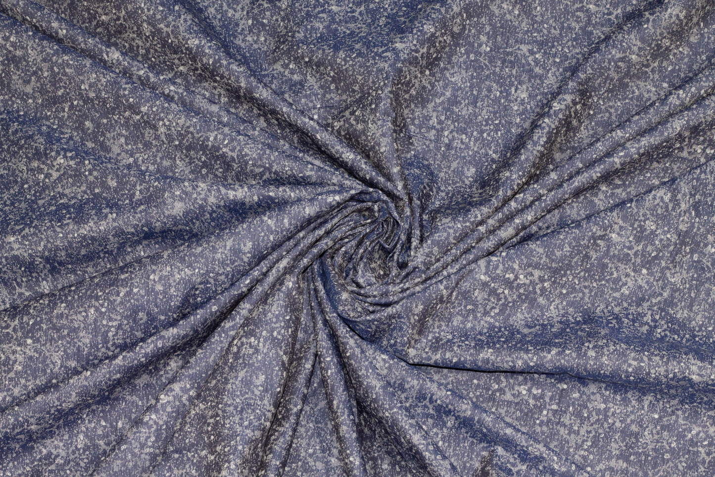 Blue and Gray Abstract Italian Cotton - Prime Fabrics