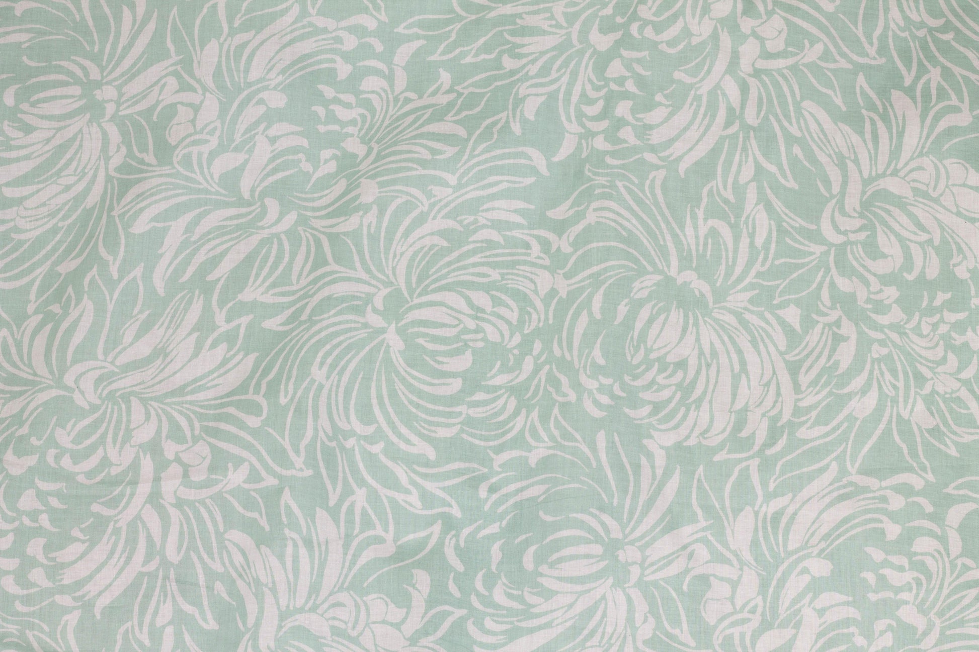 Tiffany Blue Floral Cotton - Prime Fabrics
