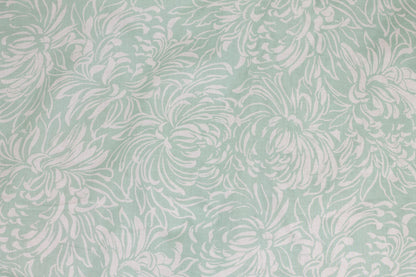Tiffany Blue Floral Cotton - Prime Fabrics
