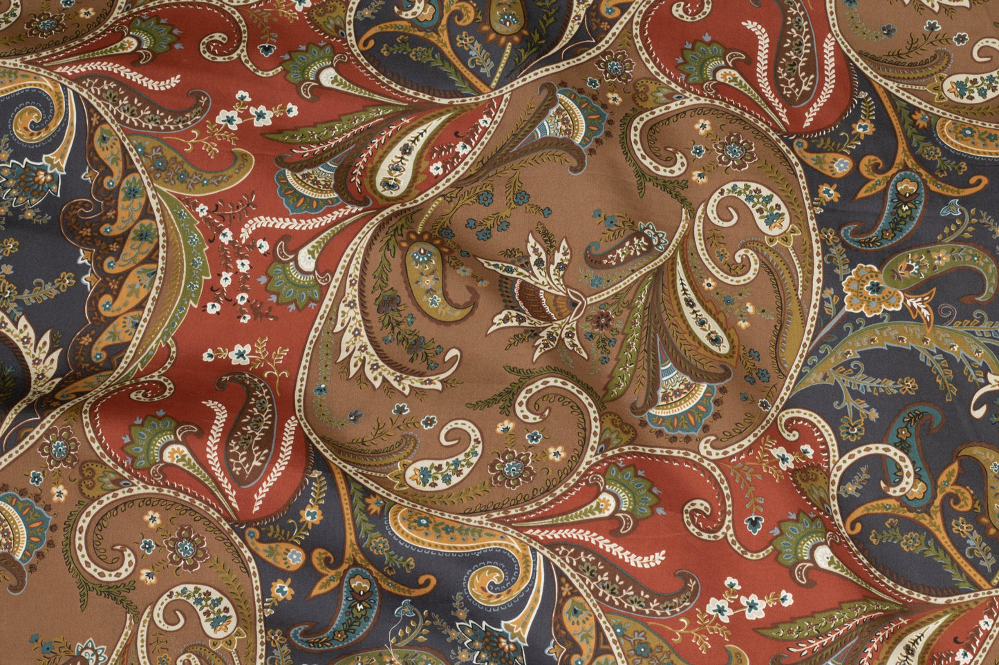 Floral Scroll Stretch Cotton - Prime Fabrics