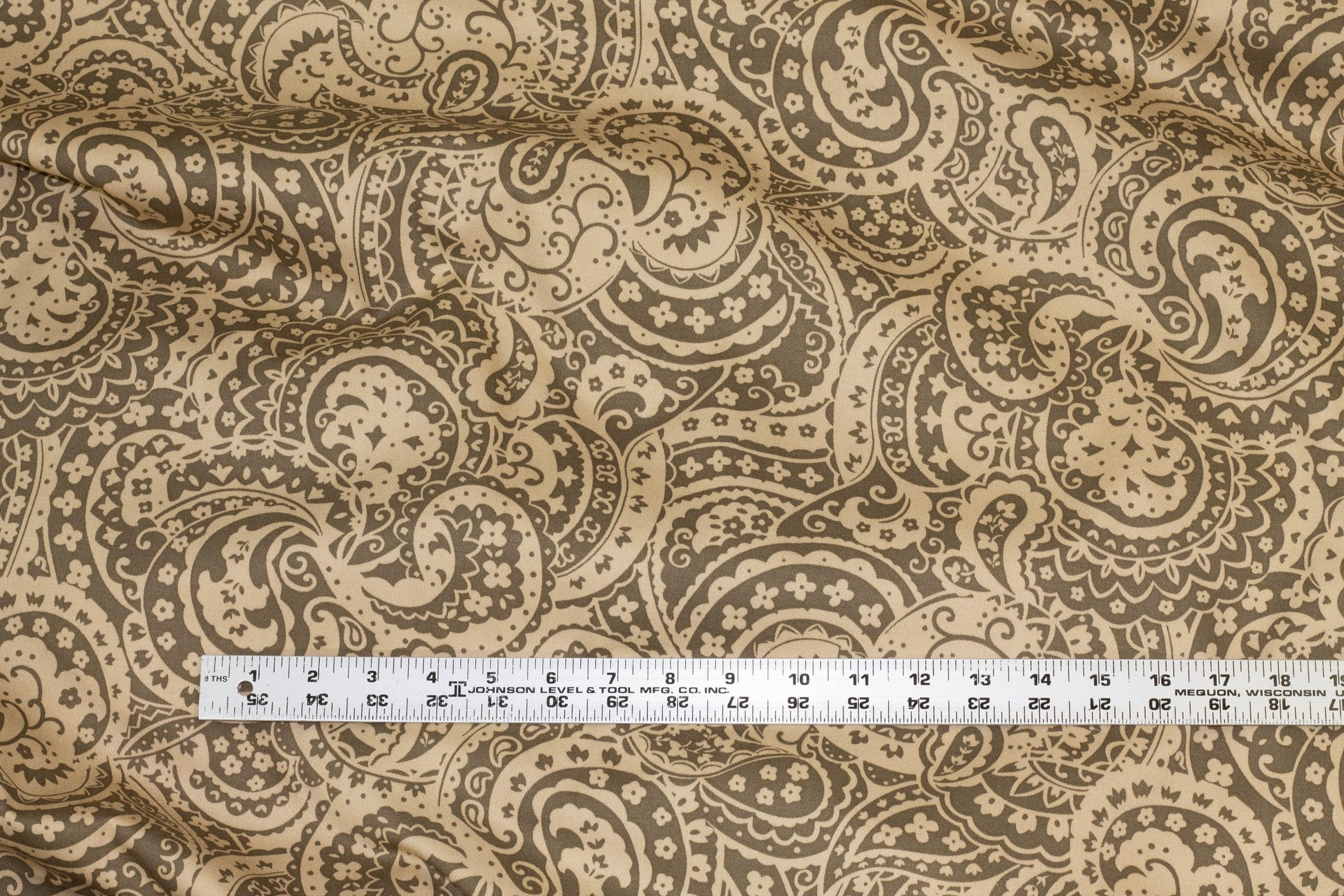 Cafe Paisley Stretch Cotton Sateen - Prime Fabrics